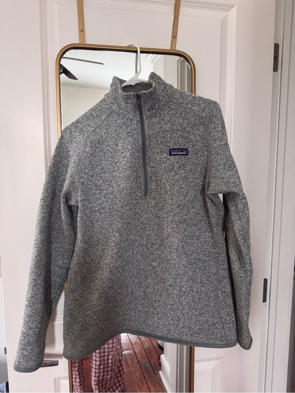 Patagonia Heather Gray Better Sweater Quarter-Zip Pullover Fleece